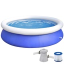 Blue Marin inflatable pool 240x63cm 2074L 1136l / h Swimpool
