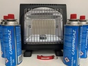 Kit Estufa / Cocina gas portátil infrarrojos 1,72Kw con analizador de atmósfera + 4 cartuchos CP250 Campingaz