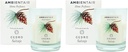 Vela 30h Cedro AA Home Perfume (Paquete de 2)