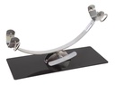 Jamonero inox balancin base negra - Flores Cortés