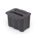 Contenedor colgante puerta con tapa 5L gris antracita para residuos Recycle - Emuca