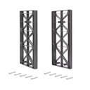 Suplemento lateral colgador abatible Sway para armario, Plástico, Titanio - Emuca