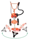 Desbrozadora, Ruedas, 3 Posiciones, Manija Doble, 52cc - MADER®
