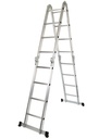 Escalera Multiusos, Articulada, 4x4P, Aluminio - MADER®