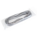 Burlete guardapolvo adhesivo para puertas y ventanas, altura 17mm, rollo de longitud 10m, Gris - Emuca