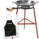 Kit paellero 40cm Garcima + + paellera support renforcé de 46cm Kabra (tablier libre)